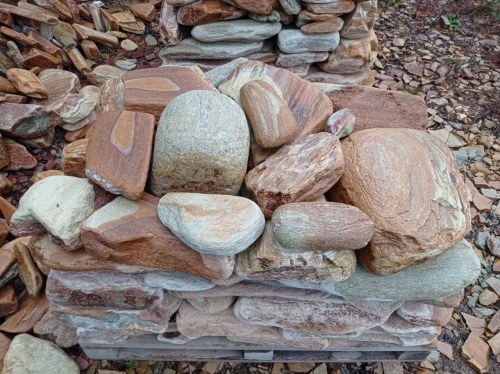 Златолит жёлтый, жёлто-зелёный глыбки и валуны для ланшафтного дизайна купить в Бердске