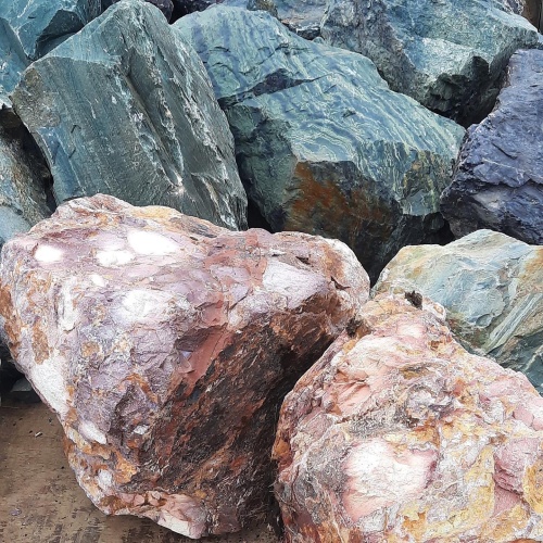 Ландшафтные глыбы красно-фиолетовые 200-1000 килограмм купить в Бердске