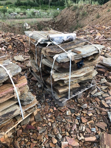 Плитняк кора дерева 50-100мм для пошаговых дорожек купить в Бердске