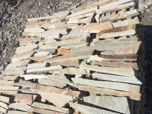 Горбушка златолит золотистый для облицовки купить в Бердске